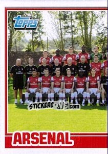 Sticker Arsenal Team Pt.1 - Premier League Inglese 2012-2013 n. 6 - Topps