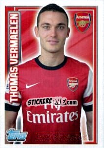 Sticker Thomas Vermaelen - Premier League Inglese 2012-2013 n. 9 - Topps