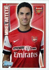 Figurina Mikel Arteta - Premier League Inglese 2012-2013 - Topps