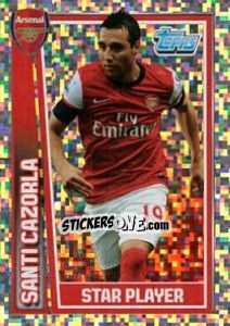 Sticker Santi Cazorla - Star Player - Premier League Inglese 2012-2013 n. 15 - Topps