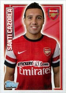 Sticker Santi Cazorla - Premier League Inglese 2012-2013 - Topps