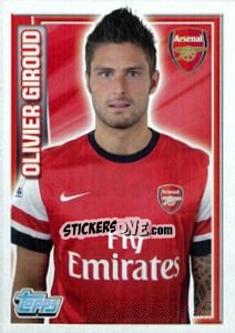 Sticker Olivier Giroud - Premier League Inglese 2012-2013 - Topps