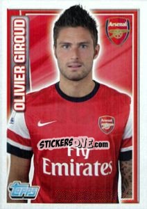 Sticker Olivier Giroud - Premier League Inglese 2012-2013 n. 18 - Topps