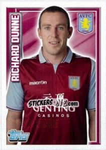 Sticker Richard Dunne - Premier League Inglese 2012-2013 n. 25 - Topps