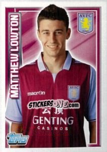 Sticker Matthew Lowton - Premier League Inglese 2012-2013 - Topps