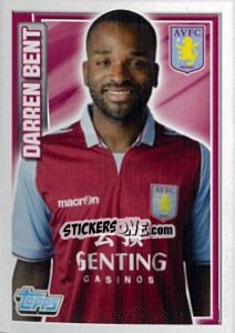 Figurina Darren Bent - Premier League Inglese 2012-2013 - Topps