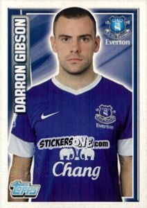 Figurina Darron Gibson - Premier League Inglese 2012-2013 - Topps