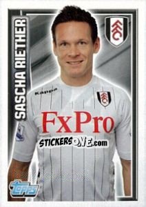 Sticker Sascha Riether - Premier League Inglese 2012-2013 - Topps