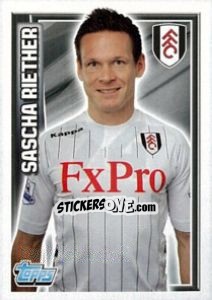 Sticker Sascha Riether - Premier League Inglese 2012-2013 n. 74 - Topps