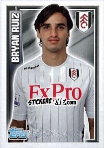 Sticker Bryan Ruiz - Premier League Inglese 2012-2013 n. 80 - Topps