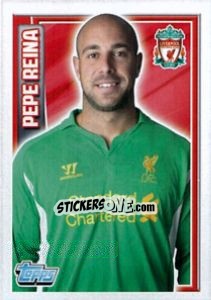 Sticker Pepe Reina - Premier League Inglese 2012-2013 - Topps