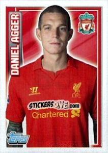 Sticker Daniel Agger - Premier League Inglese 2012-2013 n. 85 - Topps