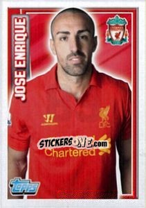 Sticker José Enrique - Premier League Inglese 2012-2013 n. 89 - Topps