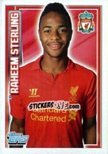 Sticker Raheem Sterling - Premier League Inglese 2012-2013 n. 91 - Topps