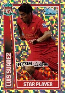 Sticker Luis Suarez - Star Player - Premier League Inglese 2012-2013 n. 95 - Topps