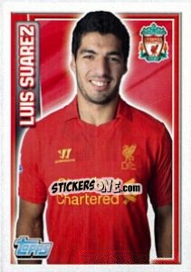 Sticker Luis Suarez - Premier League Inglese 2012-2013 n. 97 - Topps