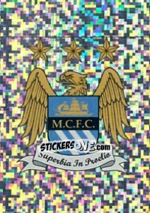 Sticker Manchester City Club Badge - Premier League Inglese 2012-2013 n. 99 - Topps