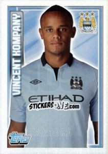 Sticker Vincent Kompany - Premier League Inglese 2012-2013 n. 105 - Topps