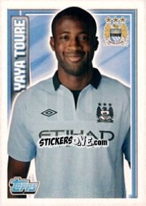 Sticker Yaya Touré - Premier League Inglese 2012-2013 n. 110 - Topps