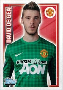 Figurina David de Gea - Premier League Inglese 2012-2013 - Topps