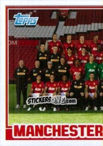 Figurina Manchester United Team Pt.1 - Premier League Inglese 2012-2013 - Topps