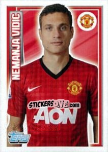 Sticker Nemanja Vidic - Premier League Inglese 2012-2013 n. 120 - Topps