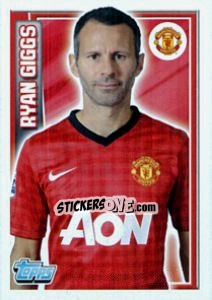 Sticker Ryan Giggs - Premier League Inglese 2012-2013 n. 124 - Topps