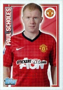 Sticker Paul Scholes - Premier League Inglese 2012-2013 n. 125 - Topps
