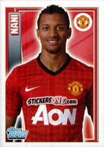 Sticker Nani - Premier League Inglese 2012-2013 - Topps