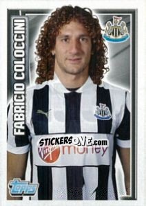 Sticker Fabricio Coloccini - Premier League Inglese 2012-2013 n. 133 - Topps