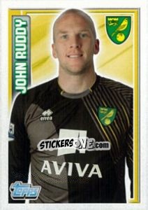 Sticker John Ruddy - Premier League Inglese 2012-2013 - Topps