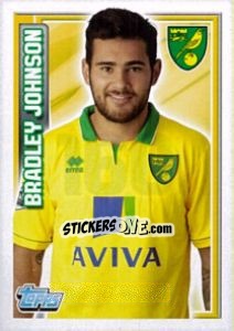 Figurina Bradley Johnson - Premier League Inglese 2012-2013 n. 160 - Topps