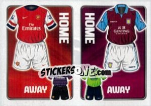 Sticker Arsenal / Aston Villa - Premier League Inglese 2012-2013 n. 163 - Topps
