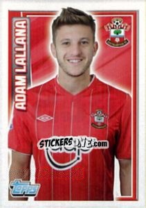 Figurina Adam Lallana - Premier League Inglese 2012-2013 - Topps