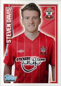 Figurina Steven Davis - Premier League Inglese 2012-2013 - Topps