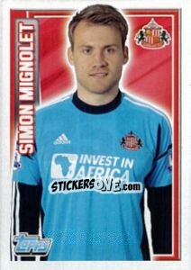 Sticker Simon Mignolet - Premier League Inglese 2012-2013 n. 258 - Topps