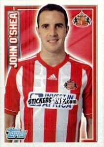 Sticker John O'Shea - Premier League Inglese 2012-2013 n. 259 - Topps