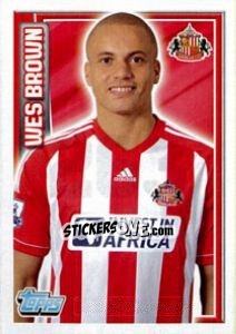 Sticker Wes Brown - Premier League Inglese 2012-2013 - Topps