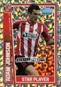 Figurina Adam Johnson - Star Player - Premier League Inglese 2012-2013 - Topps