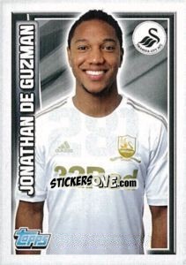 Figurina Jonathan de Guzmán - Premier League Inglese 2012-2013 - Topps