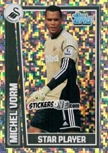 Sticker Michel Vorm - Star Player - Premier League Inglese 2012-2013 n. 285 - Topps