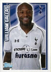 Sticker William Gallas - Premier League Inglese 2012-2013 n. 296 - Topps