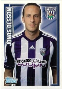 Sticker Jonas Olsson - Premier League Inglese 2012-2013 n. 310 - Topps