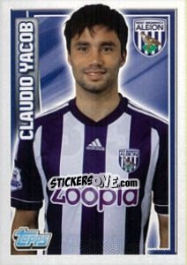 Sticker Claudio Yacob - Premier League Inglese 2012-2013 - Topps