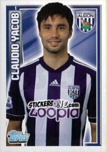 Sticker Claudio Yacob - Premier League Inglese 2012-2013 n. 313 - Topps