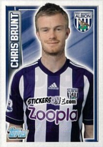 Sticker Chris Brunt - Premier League Inglese 2012-2013 n. 316 - Topps