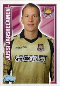 Sticker Jussi Jääskeläinen - Premier League Inglese 2012-2013 n. 322 - Topps