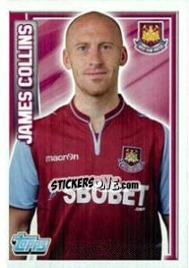 Sticker James Collins - Premier League Inglese 2012-2013 n. 326 - Topps
