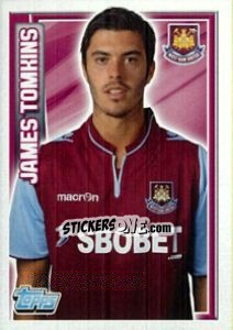 Sticker James Tomkins - Premier League Inglese 2012-2013 - Topps