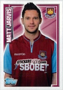Sticker Matt Jarvis - Premier League Inglese 2012-2013 n. 330 - Topps